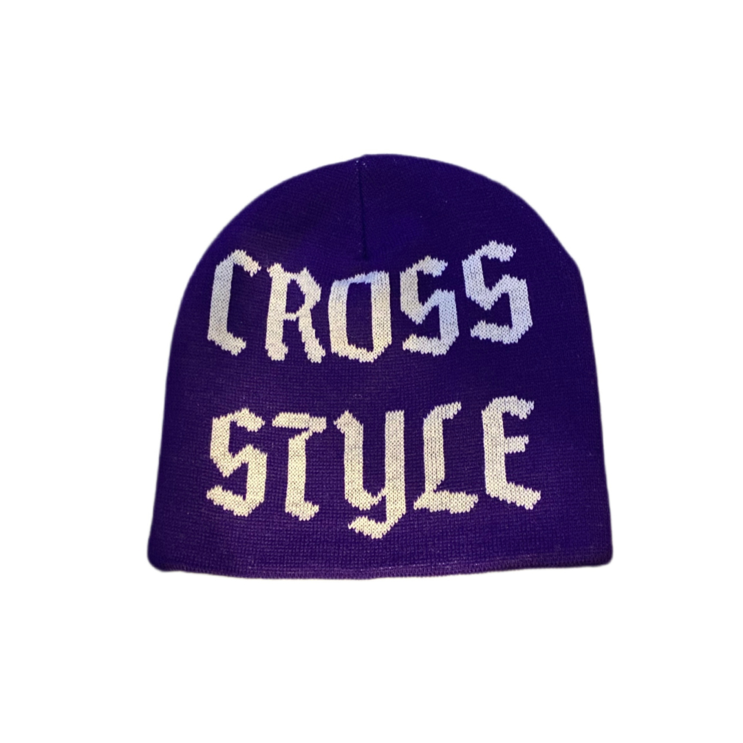 CROSS STYLE BEANIE PURPLE