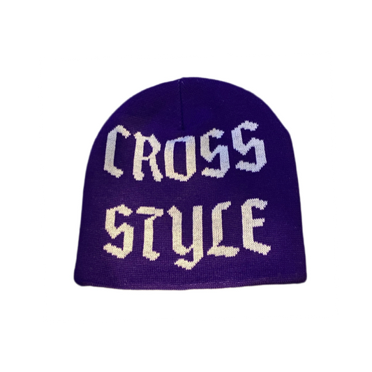 CROSS STYLE BEANIE PURPLE